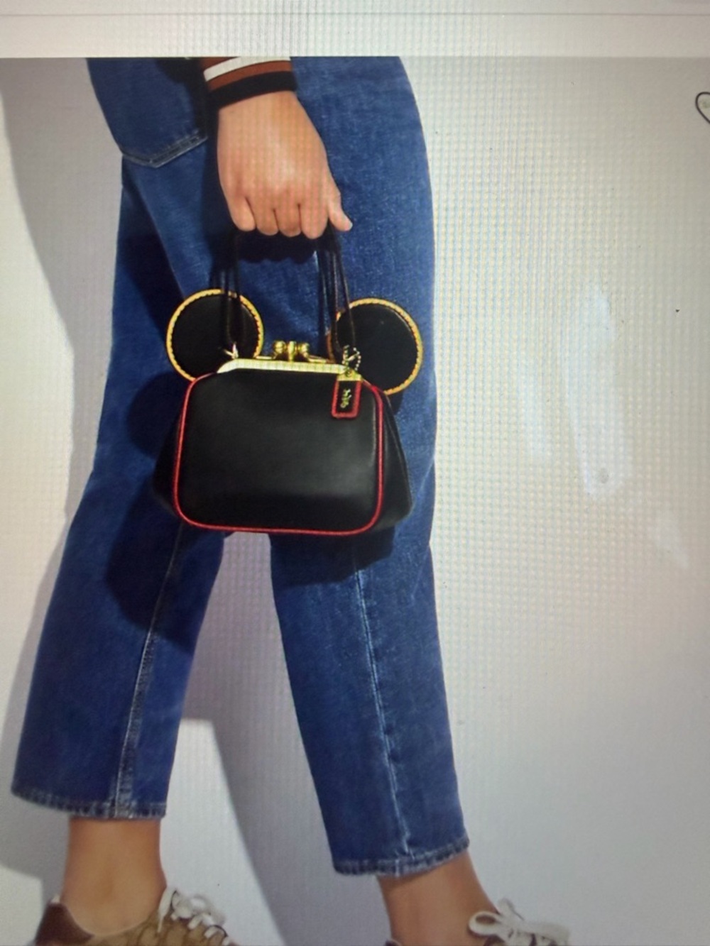 Coach 1941  Keith X Haring Disney Mickey Mouse Red Black - Picture 2 of 12